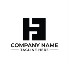 Obraz premium Bold Geometric Logo Design with Company Name and Tagline