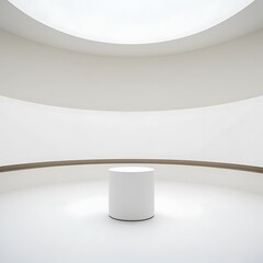 Minimalist Blank Podium for Product Display Design