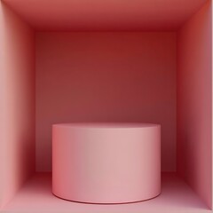 Minimalist Blank Podium for Product Display Design