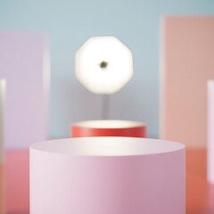 Minimalist Blank Podium for Product Display Design