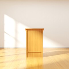 Minimalist Blank Podium for Product Display Design