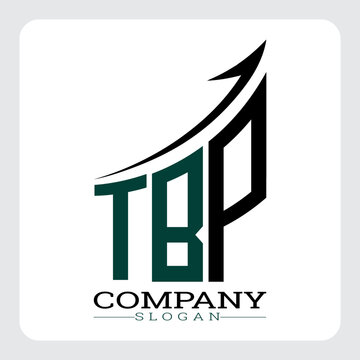 TBP Company Logo Design Growth vector, TBP Upward Arrow Business Success Logo vector, TBP Corporate Branding Logo , TBP logo design, TBP simple and modern logo, TBP business finance logo design, etc.