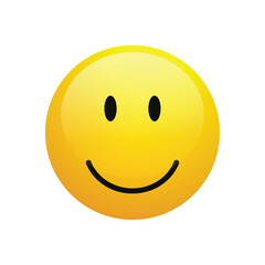 Smiley Face, Happy smiley emoji vector yellow, Vector happy circle face, happy emoji vector