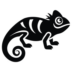 chameleon silhouette icon
