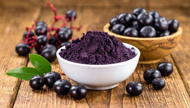 Ground Açaí Berry – A finely ground powder made from dried açaí berries. 