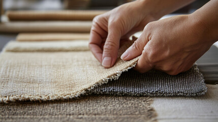 Touch boards and fabrics: Refine tactile sense and comparison. 