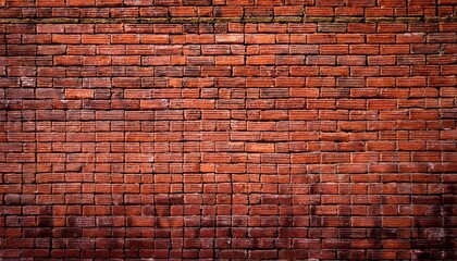 Naklejka premium rustic red brick wall texture background for design projects