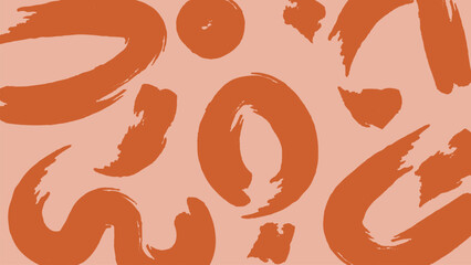 Naklejka premium Orange stroke art background