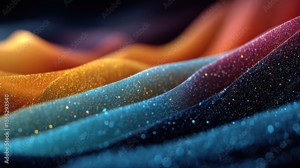 Poster Abstract colorful layers creating depth and texture for use as a backdrop