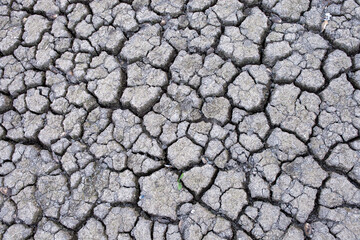 Abandoned fishing net draped over severely cracked, dry lakebed or riverbed, symbolizing drought, environmental impact, and desolation in design