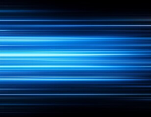 abstract background with blue gradient light streaks on black glowing blurred motion effect glowing horizontal lines