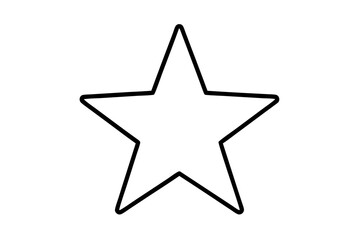 Obraz premium A shiny 3D silver star, a bright Christmas symbol and award decoration, isolated on a white background