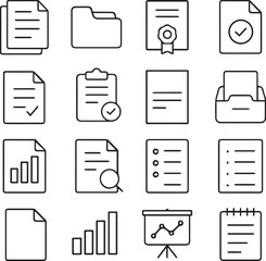 vector document icons