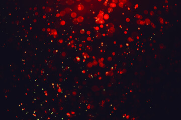 Abstract orange-red bokeh background
