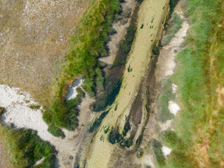 Bach in den Dünen von Santac, Bretagne