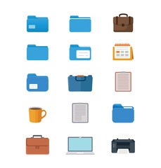 Office and Workspace Icons Set