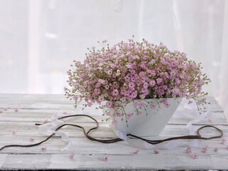bouquet of pink roses