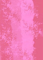 Abstract pink splash background with textured patterns  