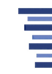 Abstract blue rectangular shapes in gradient alignment on white background  