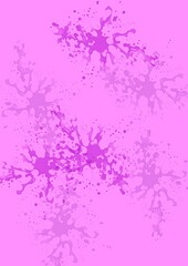 Fototapeta premium Abstract pink splashes on vibrant background in contemporary style 