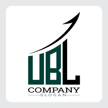 UBL Company Logo Design Growth vector, UBL Upward Arrow Business Success Logo vector, UBL Corporate Branding Logo , UBL logo design, UBL simple and modern logo, UBL business finance logo design, etc.