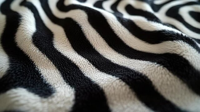 A zebra print throw blanket with a textured feel. Perfect for cozying up on the couch or adding a touch of wildlife-inspired style to your home decor.