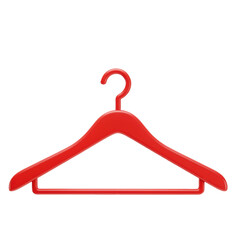 Red hanger isolated on transparent background, PNG, red coat hanger, clothing hanger, garment hanger, fashion hanger, closet hanger, wardrobe hanger, red hanger PNG