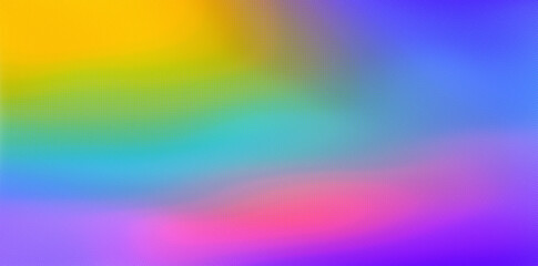 Vibrant Rainbow Gradient with Halftone Texture..