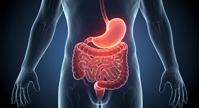 Human Digestive System Illustration Anatomy Biology Medical Stomach Intestines Health Body Digestion