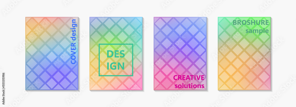 Poster modern abstract cover design with geometric shapes and smooth gradients. ideal for brochures, flyers