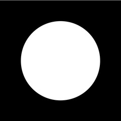 Red Square with Transparent Circle Cutout PNG - Modern Geometric Frame, Round Aperture Design, design assets, photo fream, 