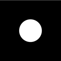 Black Background with Transparent Circle PNG - Large Round Frame, Empty Space for Text, design assets, photo fream