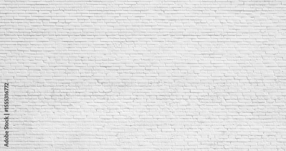 Poster White brick wall with no design or pattern. wall plain simple. wall is made of white bricks and is very plain textured background web banner template page