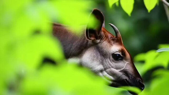 Close-up of an okapi