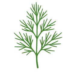 dill illustration vector on white background
Vector illustration icon fruits, vegetables on white background