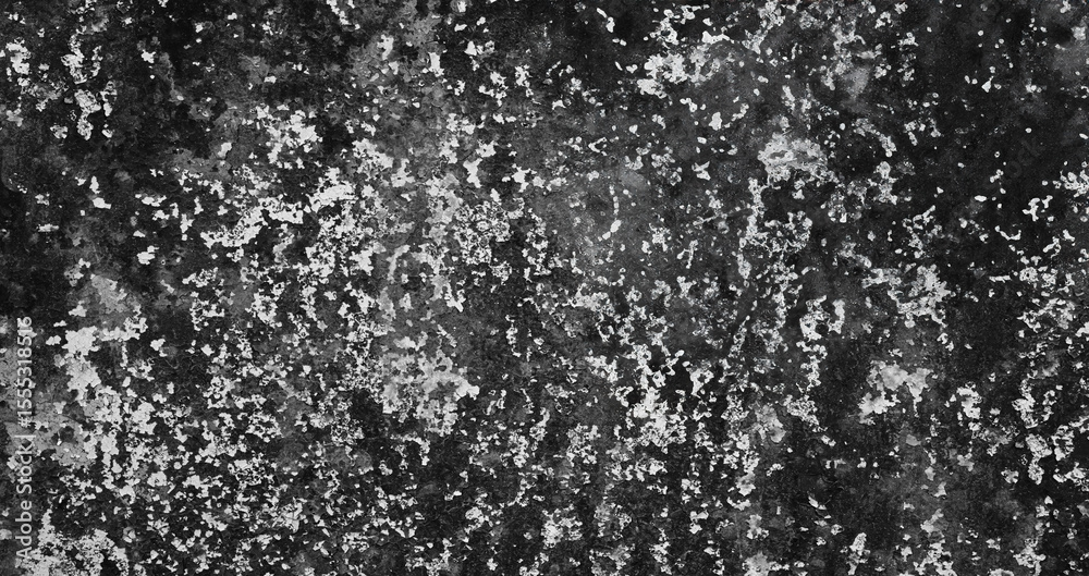 Poster Wall black white paint splashes as abstract texture background for banner template page. covered with various textures rough worn look. Chaos and disorder scene