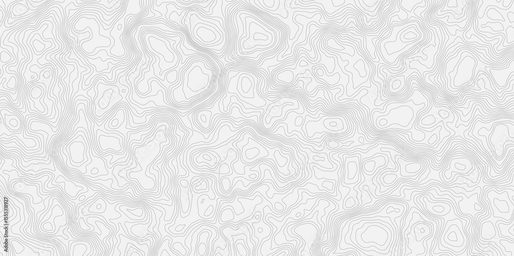 Aufkleber Abstract topographic map Intricate Line Patterns in light gray with thin contour lines and subtle shading effects.