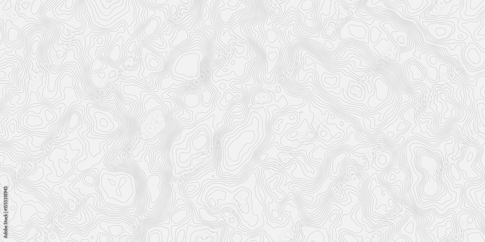 Aufkleber Abstract topographic map Intricate Line Patterns in light gray with thin contour lines and subtle shading effects.