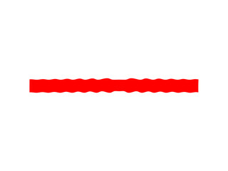 Red Torn Line PNG - Sketch Jagged Divider, Rough Underline, Artistic Accent Element, design assets