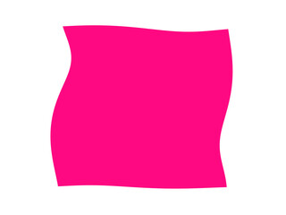  Pink Wavy Square Shape PNG - Sketch Undulating Frame, Doodle Border, Artistic Element, design assets
