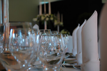 Elegant Dining Table Setup for Formal Event
