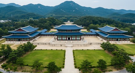 South Korea Constitution Day – Cheong Wa Dae Presidential Palace (Blue House) Celebrating Jeheonjeol with National Pride and Historical Significance on July 17