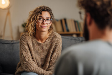 Therapist offers empathetic therapy providing patient support