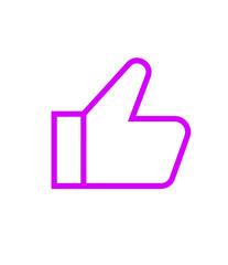 Simple Thumbs Up Icon on Transparent Background A Clean and Modern Graphic Symbol for Approval Agreement and Positive Feedback in Digital Designs
