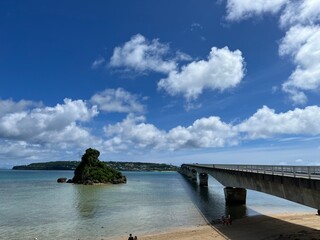 6月の沖縄。古宇利島までもうすぐ