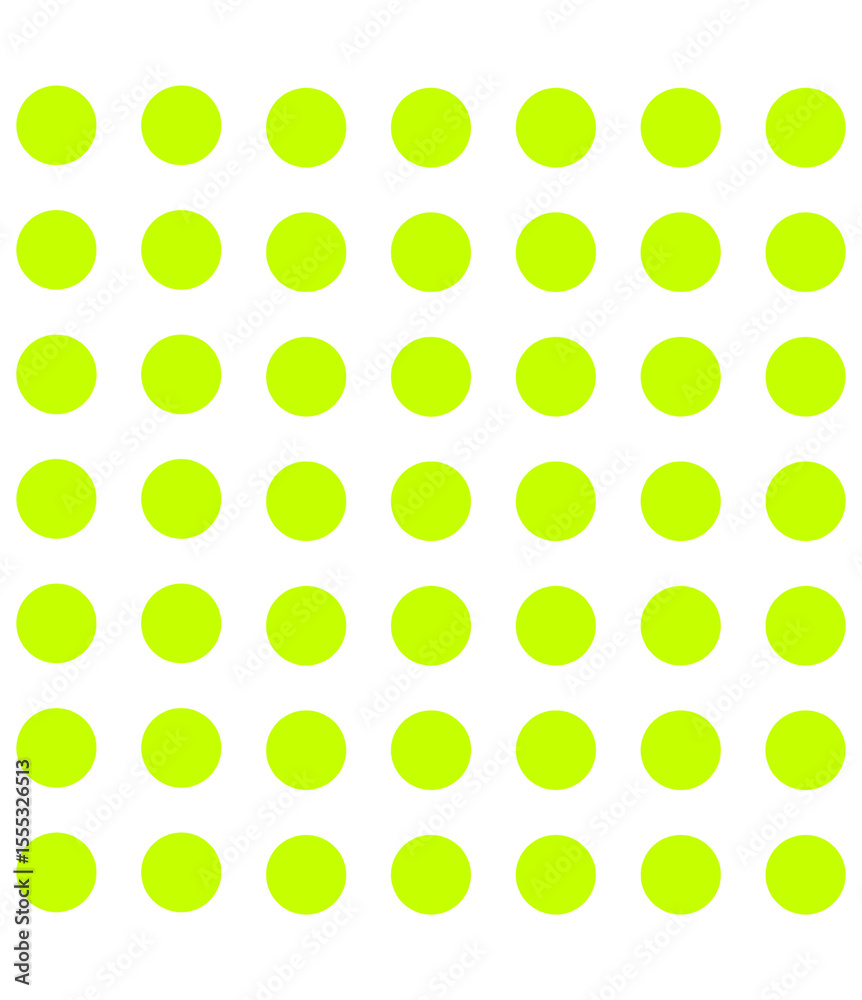 Poster Uniform Array of Chartreuse Circles on Transparent Field A Versatile Pattern for Modern Designs and Creative Projects with a Clean and Organized Aesthetic
