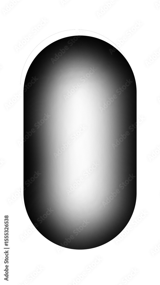 Poster An Oval Frame with a Gradient Shadow Effect on a Transparent Background Creating Depth and Dimension for Graphic Design and Digital Composition Projects