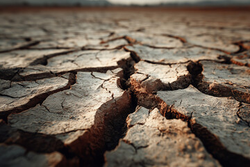 Drought: cracked dry earth texture arid drought landscape parched eart