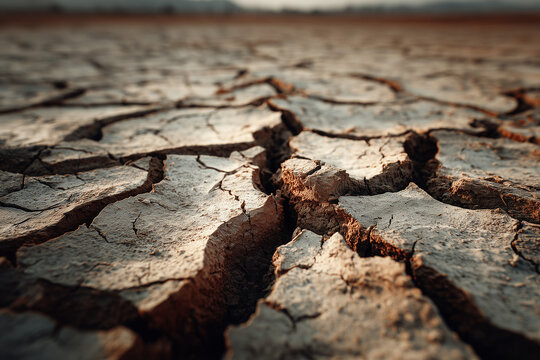 Drought: cracked dry earth texture arid drought landscape parched eart