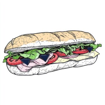 Sub Sandwich clip art preview